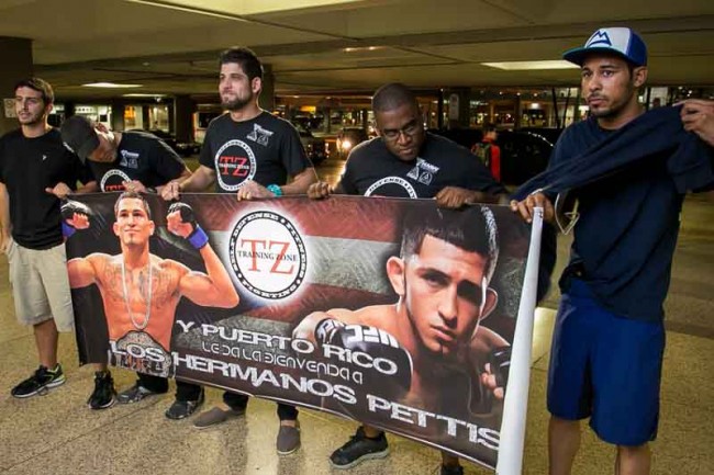 24 mar 2014 Anthony Pettis arrives to Puerto Rico