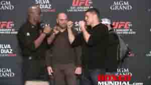 Video: UFC 183 Fighters Faceoff