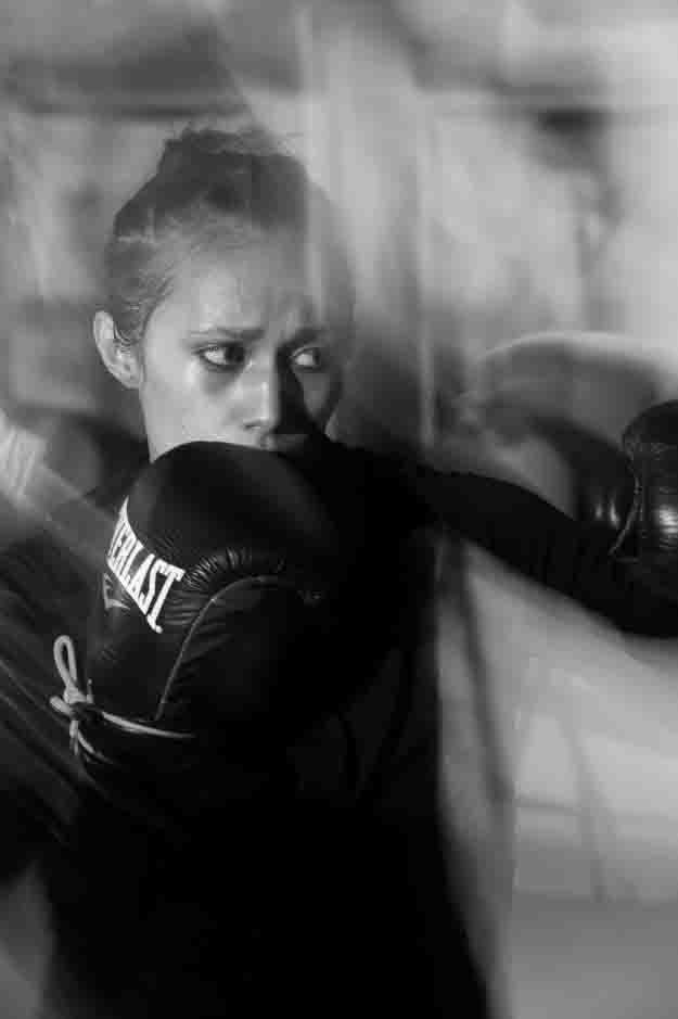 Seniesa Estrada Training for her fight at OC Fight Night on Thursday, August, 27, 2015